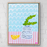 Wonky Lemon With Dotty Vase